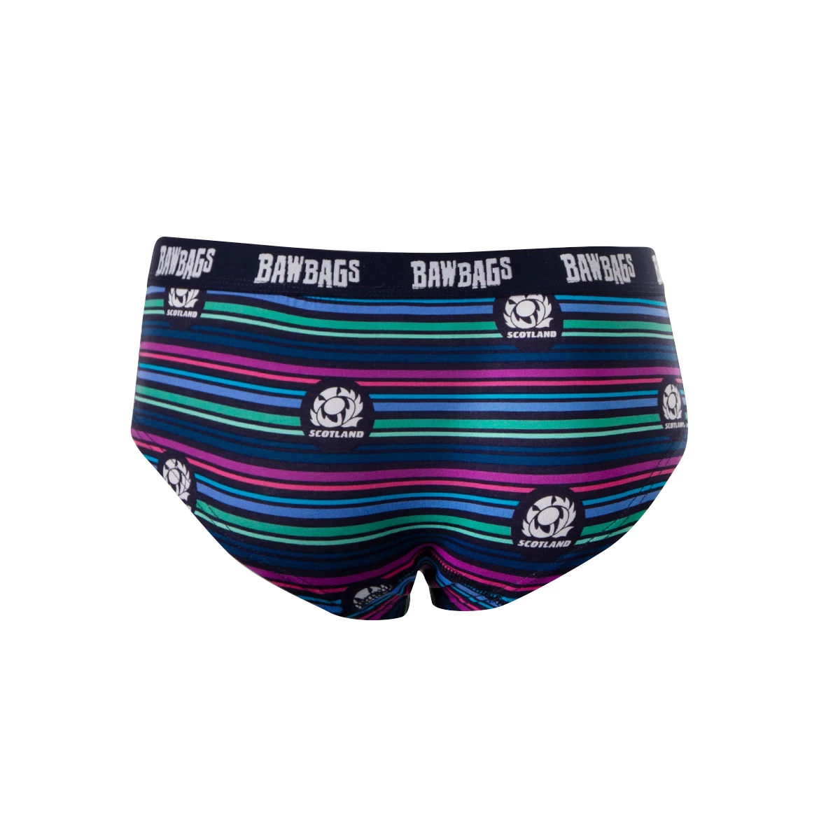 Bawbags Scotland Womens Striped Underwear - Navy 4 Bawbags Scotland Womens Striped Underwear - Navy - Image 2