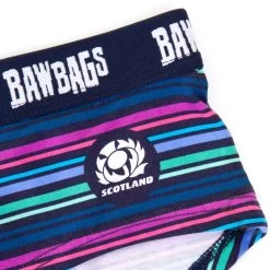 Bawbags Scotland Womens Striped Underwear - Navy 8 Bawbags Scotland Womens Striped Underwear - Navy -Rugby Apparel scotlandwomensstripesbawbags badge