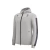 MACRON Wales Kids Travel Full Zip Track Top - Grey 2023 1 MACRON Wales Kids Travel Full Zip Track Top - Grey 2023 -Rugby Apparel wal kids tracel track top grey front