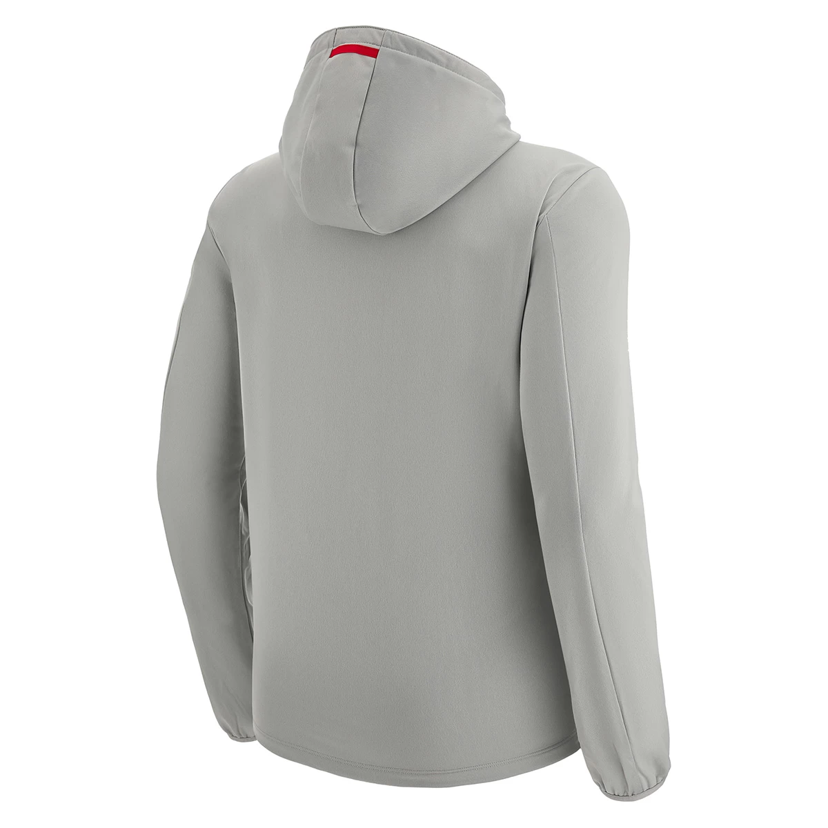 MACRON Wales Mens Travel Full Zip Hoodie - Grey 2023 4 MACRON Wales Mens Travel Full Zip Hoodie - Grey 2023 - Image 2