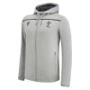 MACRON Wales Mens Travel Full Zip Hoodie - Grey 2023 -Rugby Apparel wal m full zip hoodie gry front