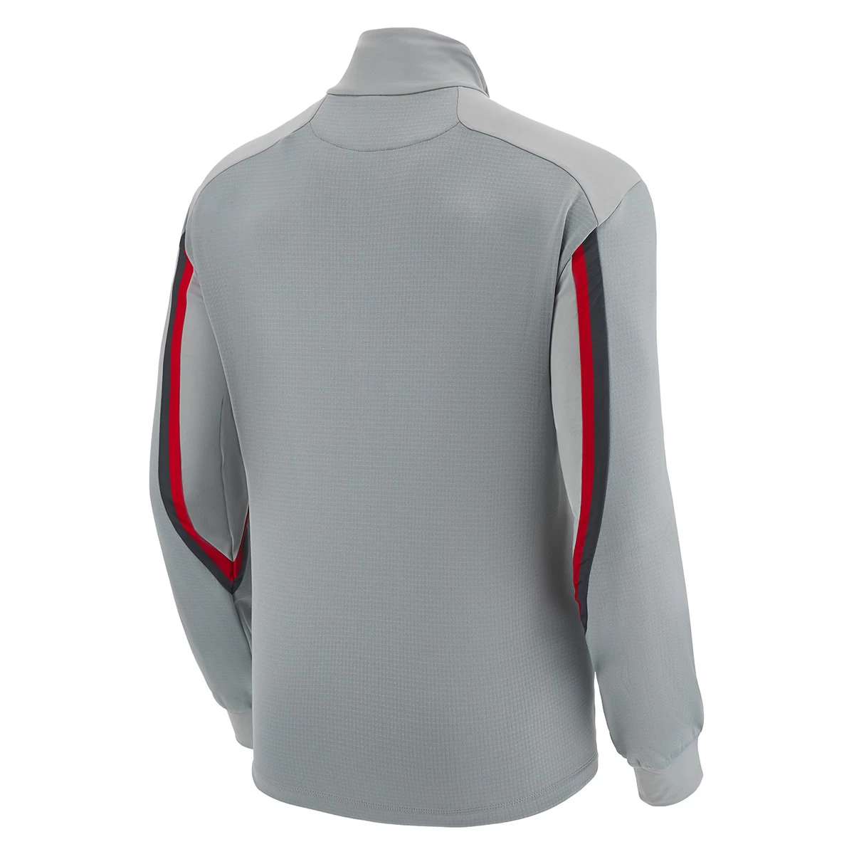MACRON Wales Mens Travel 1/4 Zip Fleece - Grey 2023 4 MACRON Wales Mens Travel 1/4 Zip Fleece - Grey 2023 - Image 2