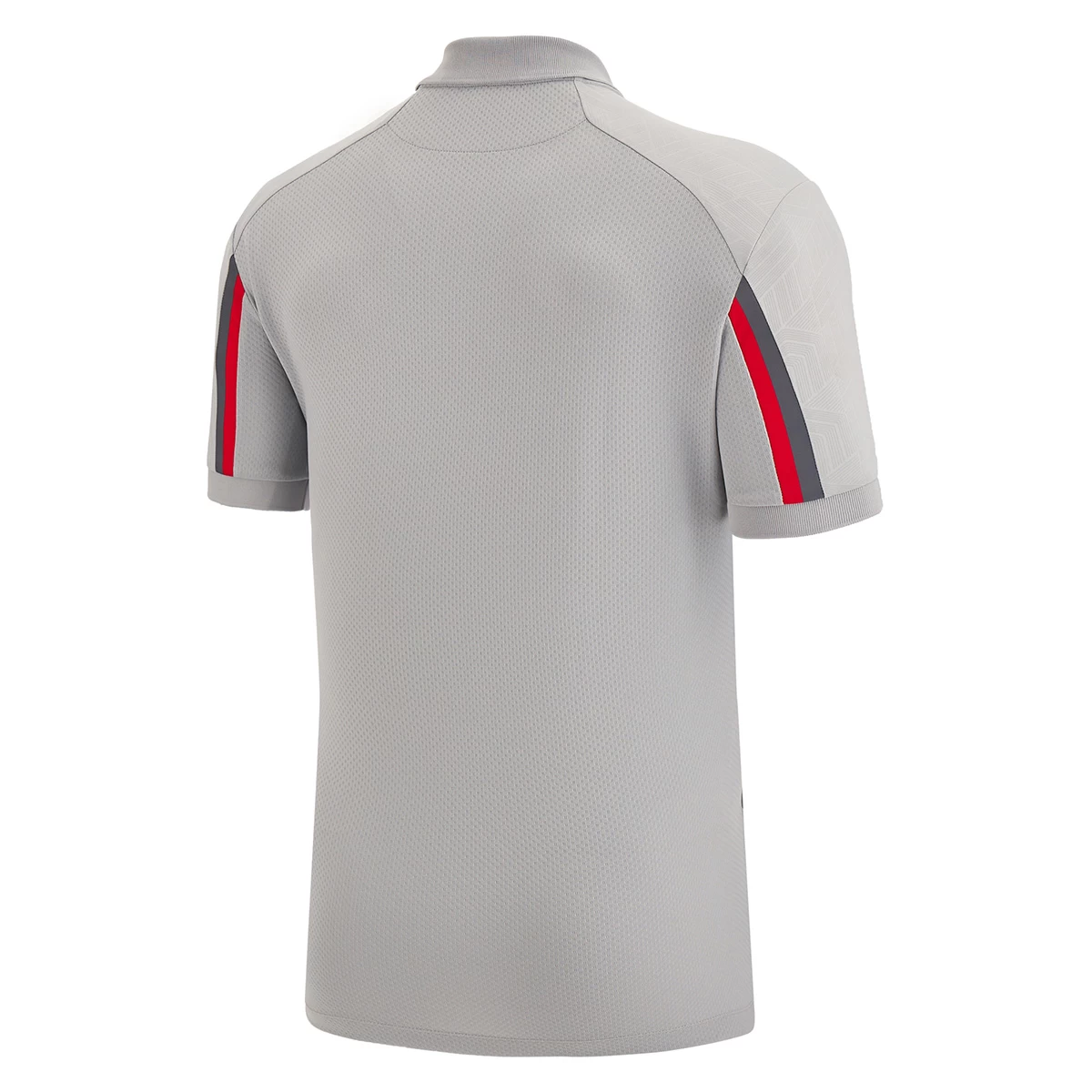 MACRON Wales Mens Travel Tech Polo - Grey 2023 4 MACRON Wales Mens Travel Tech Polo - Grey 2023 - Image 2