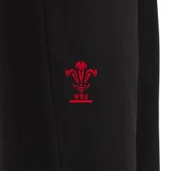 MACRON Wales Mens Training Contact Pants - Black 2023 9 MACRON Wales Mens Training Contact Pants - Black 2023 -Rugby Apparel wal men contact pants blk wales badge