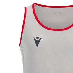 MACRON Wales Mens Training Gym Vest - Grey 2023 -Rugby Apparel wal men training gym singlet grey macron