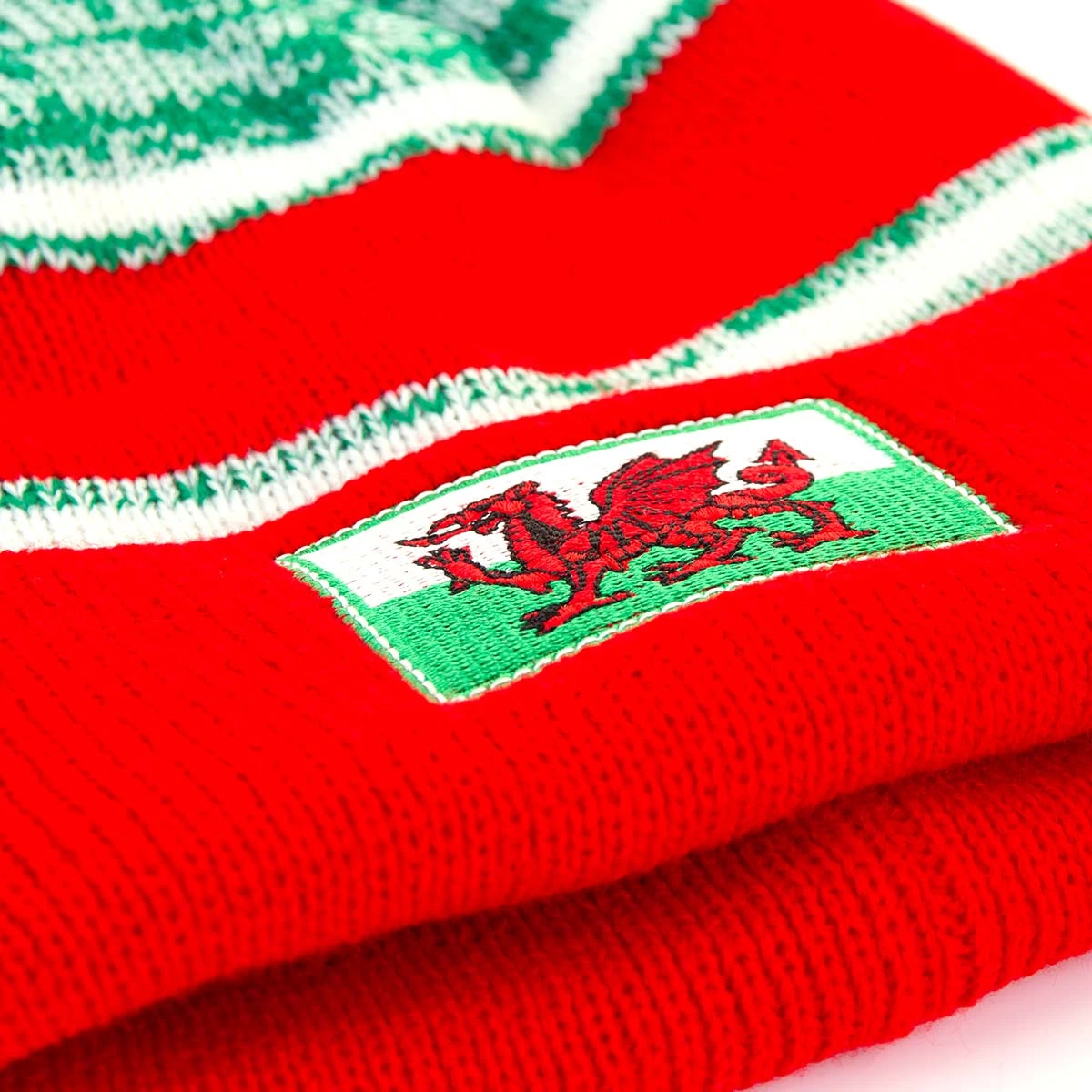 Wales Striped Bobble Hat 5 Wales Striped Bobble Hat - Image 3