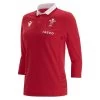 MACRON Wales Womens Classic Home 3/4 Sleeve 2023 1 MACRON Wales Womens Classic Home 3/4 Sleeve 2023 -Rugby Apparel wal w home classic shirt front