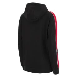 MACRON Wales Womens Leisure Full Zip Hoodie - Black 2023 -Rugby Apparel wal women leisure hoodie blk back