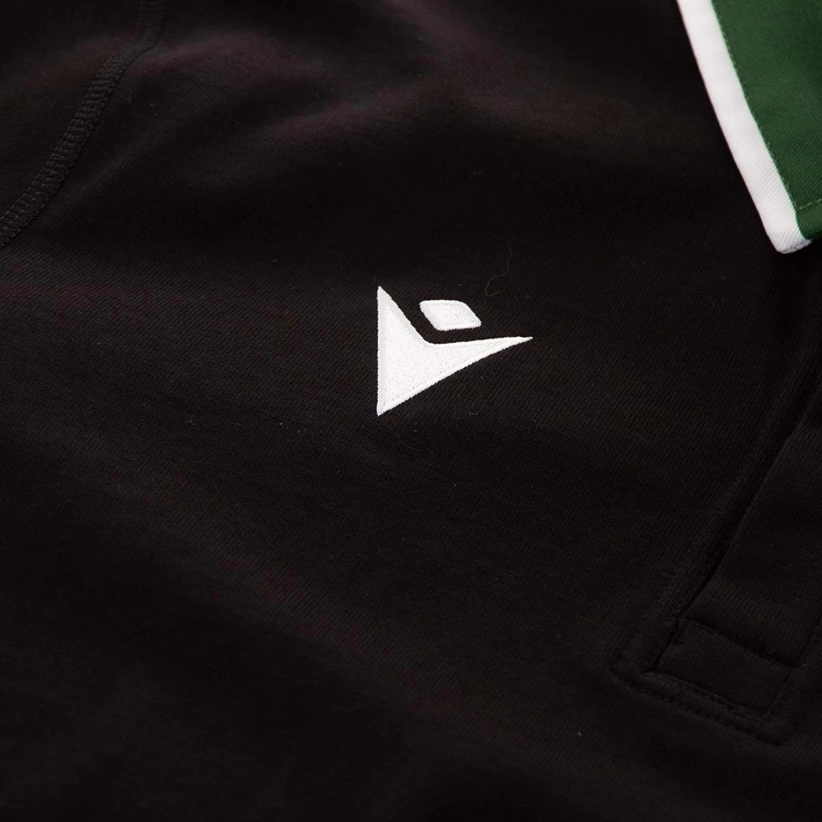 MACRON Wales Mens Classic Alternate Rugby Shirt - Long Sleeve Black 202 6 MACRON Wales Mens Classic Alternate Rugby Shirt - Long Sleeve Black 202 - Image 4