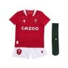 MACRON Wales Babies Home Rugby Kit - Red 2023 1 MACRON Wales Babies Home Rugby Kit - Red 2023 -Rugby Apparel wales babies home kit front