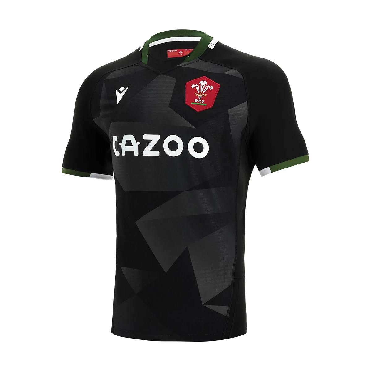 MACRON Wales Kids Alternate Rugby Shirt - Short Sleeve Black 2023 3 MACRON Wales Kids Alternate Rugby Shirt - Short Sleeve Black 2023