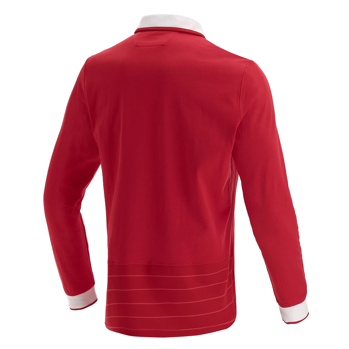 MACRON Wales Mens Classic Home Rugby Shirt - Long Sleeve Red 2023 4 MACRON Wales Mens Classic Home Rugby Shirt - Long Sleeve Red 2023 - Image 2
