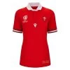 MACRON RWC 2023 Womens Wales 200 Years Of Rugby Classic Home Shirt -Rugby Apparel wales womens home rugby shirt front