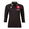 MACRON Wales Womens Classic Alternate Rugby Shirt - 3/4 Sleeve 2023 2 MACRON Wales Womens Classic Alternate Rugby Shirt - 3/4 Sleeve 2023 -Rugby Apparel waleswomens classic away rugby shirt