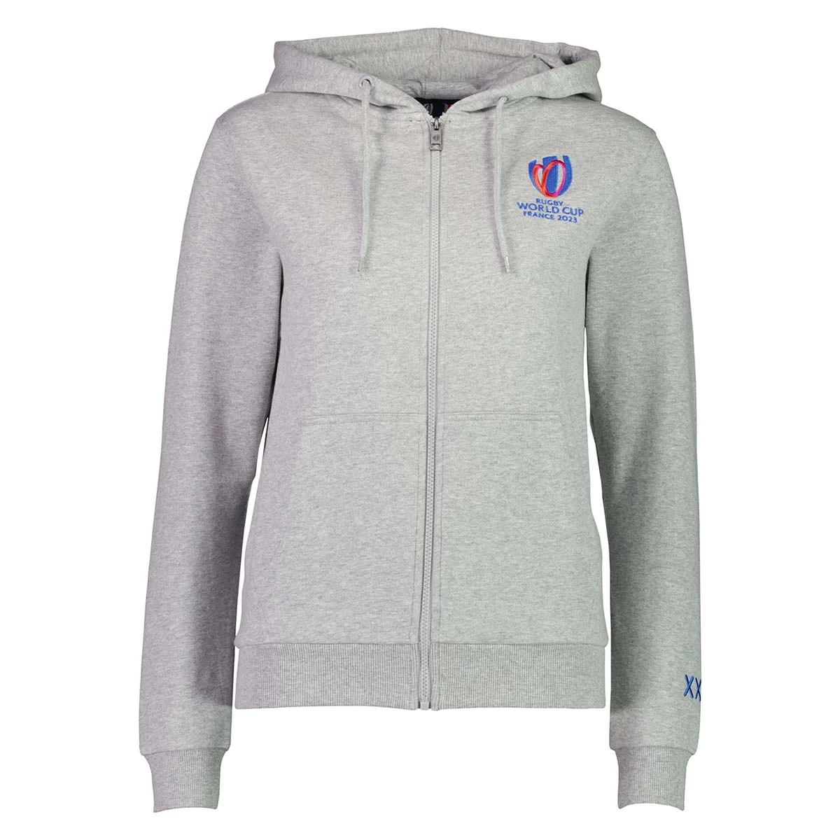 Womens Rugby World Cup 2023 Full Zip Hoodie - Grey 3 Womens Rugby World Cup 2023 Full Zip Hoodie - Grey